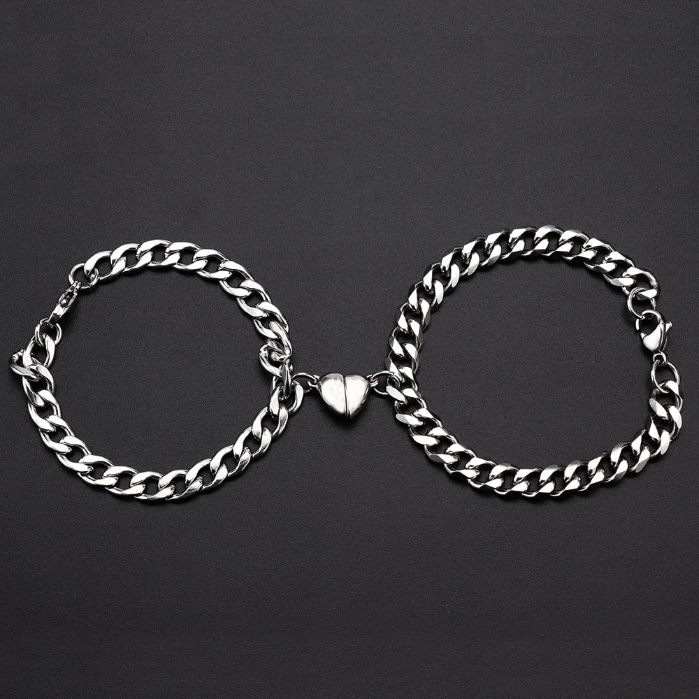 Heart Shaped Magnet Bracelet